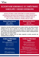 BEZKONTAKNÍ KOMUNIKACE SE ZAMĚSTNANCI KANCELÁŘE V OBDOBÍ KORONAVIRU- informace + kontakty